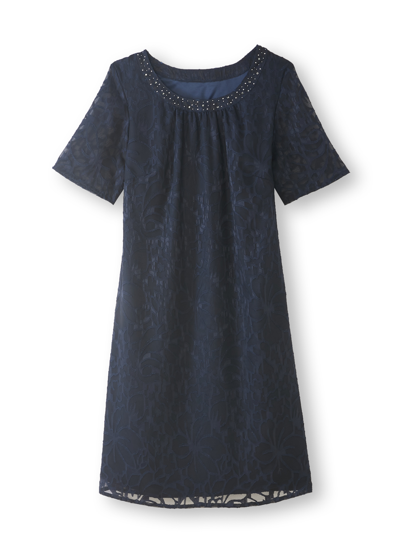 Robe housse cérémonie effet dentelle