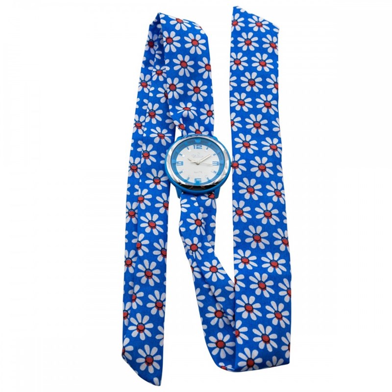 Montre Femme CHTIME bracelet Tissu Bleu