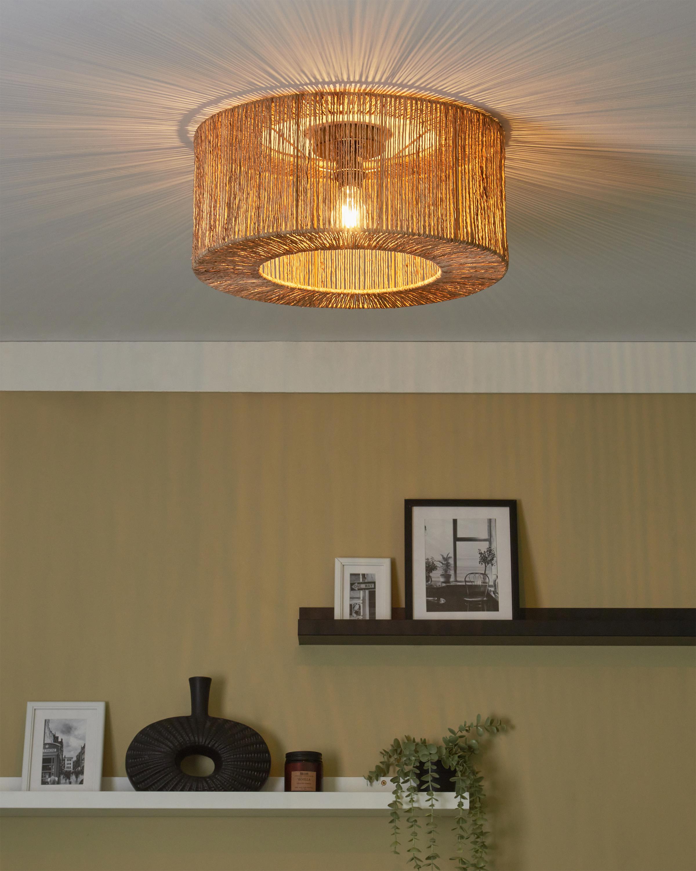 Plafondlamp SEWA Jute Natuurlijk