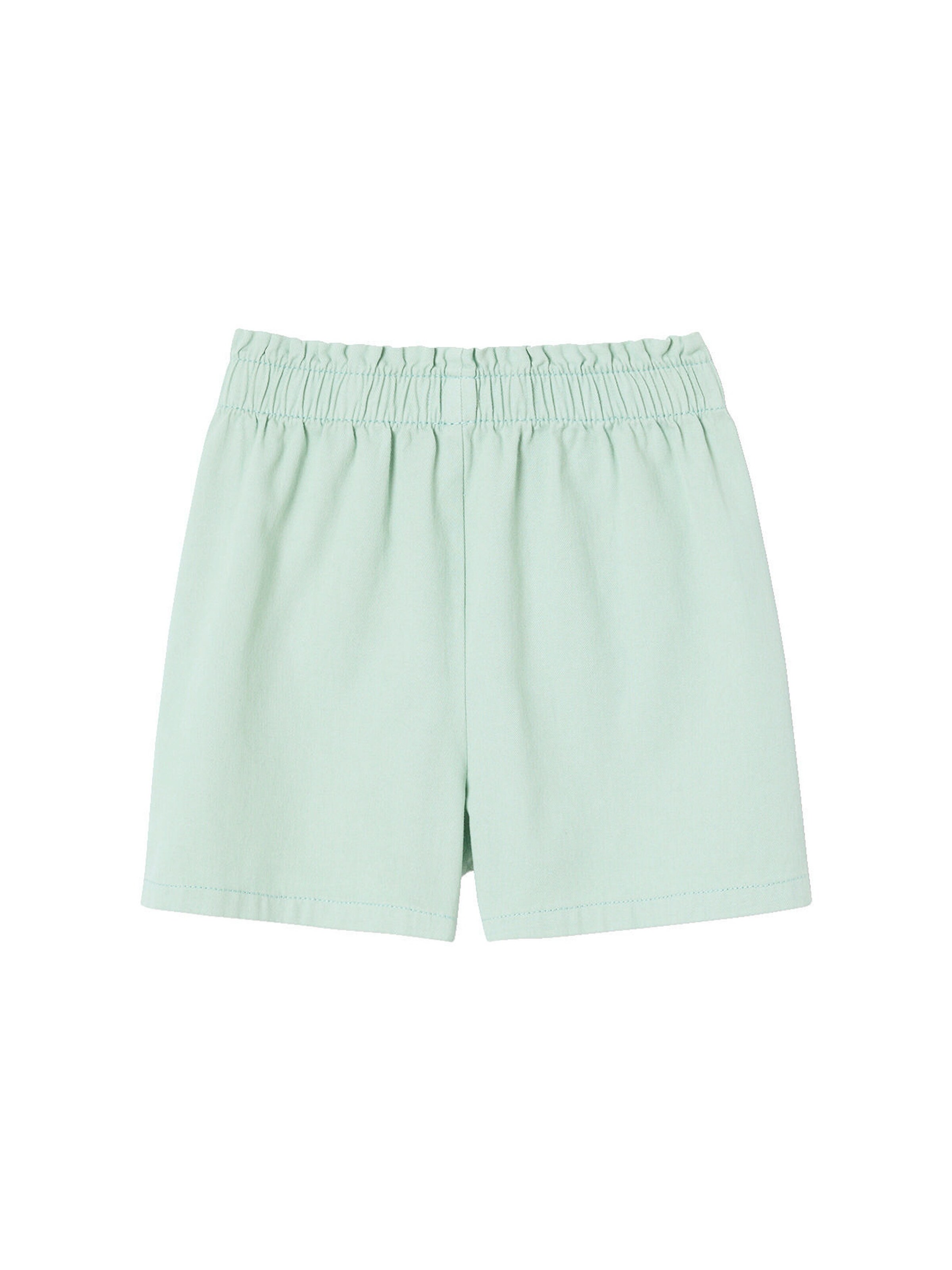 Vertbaudet Mädchen Shorts mit Dehnbund graugrün