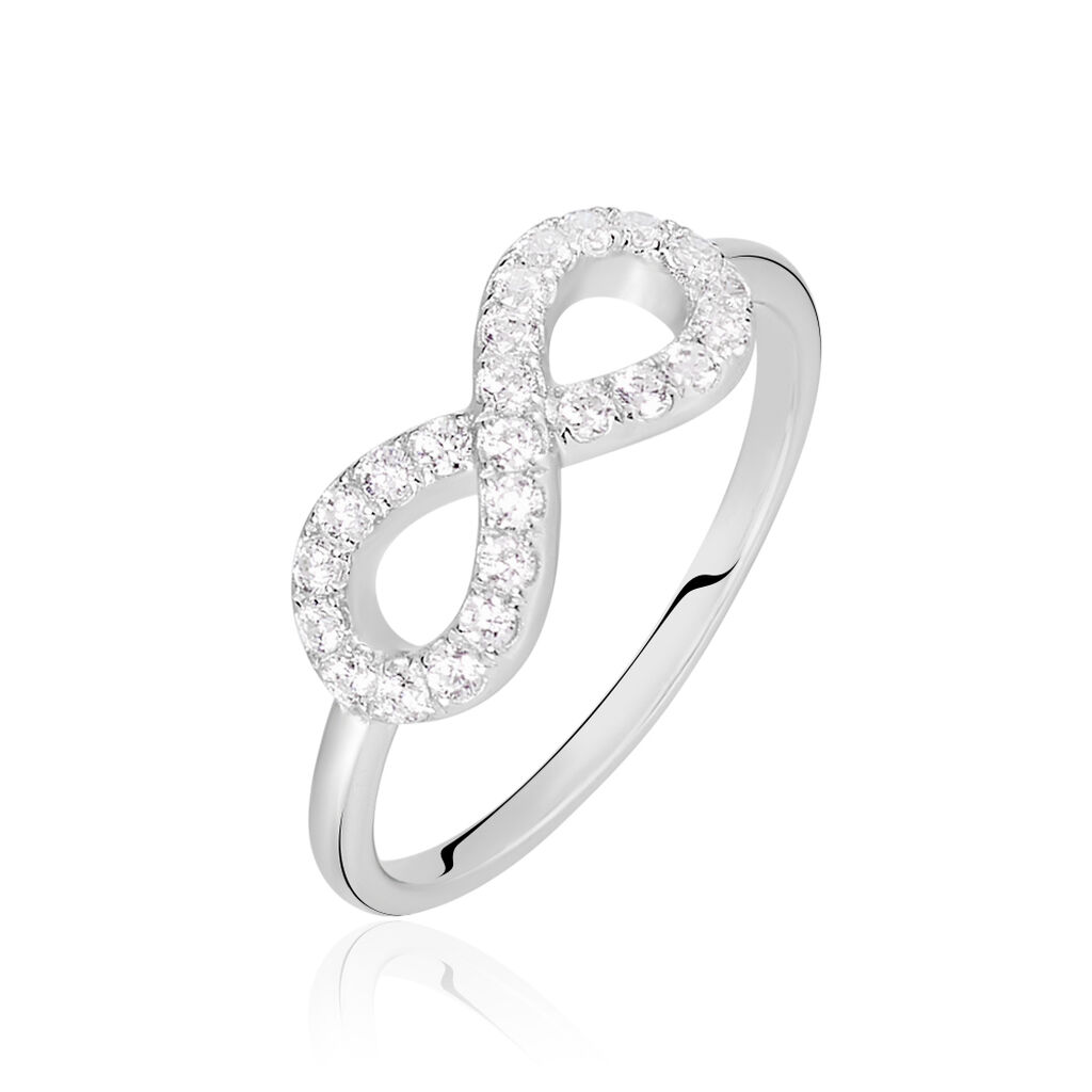 Bague Davila Argent Blanc Oxyde De Zirconium