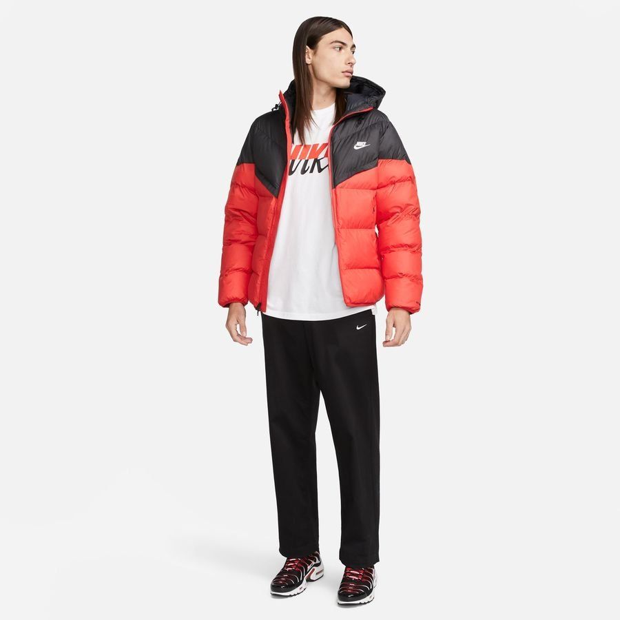 Nike Manteau d'Hiver Storm-FIT Coupe-Vent Primaloft Puffer - Rouge/Noir