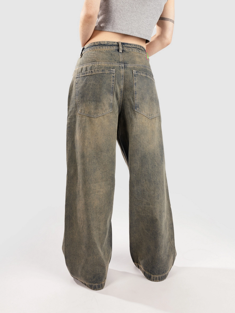 Empyre Extent LR Wide Leg Jeans petrol