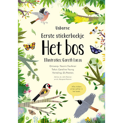 Uitgeverij usborne mijn eerste stickerboek het bos