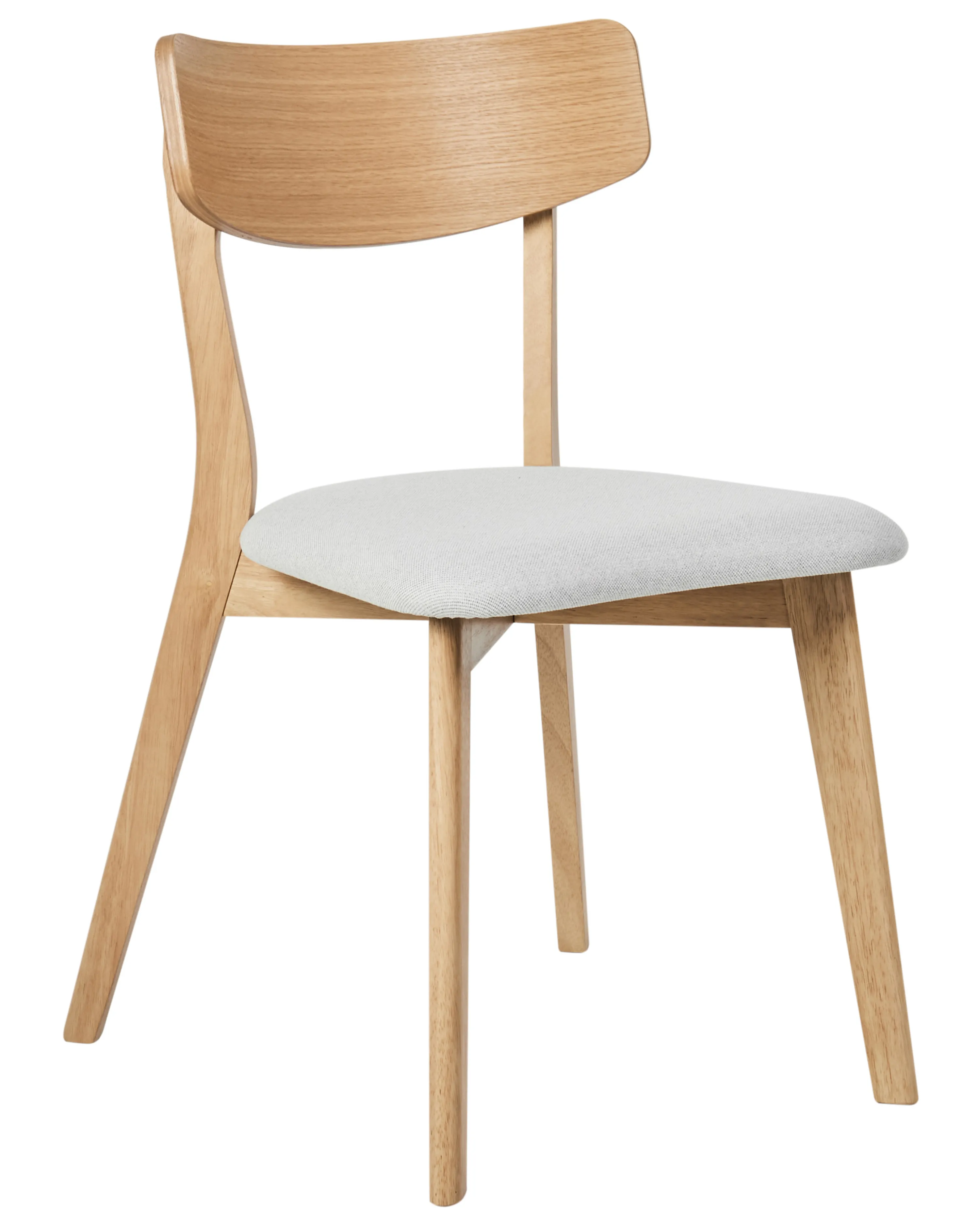 Set van 2 eetkamerstoelen HOPE Hout Lichtbruin/grijs