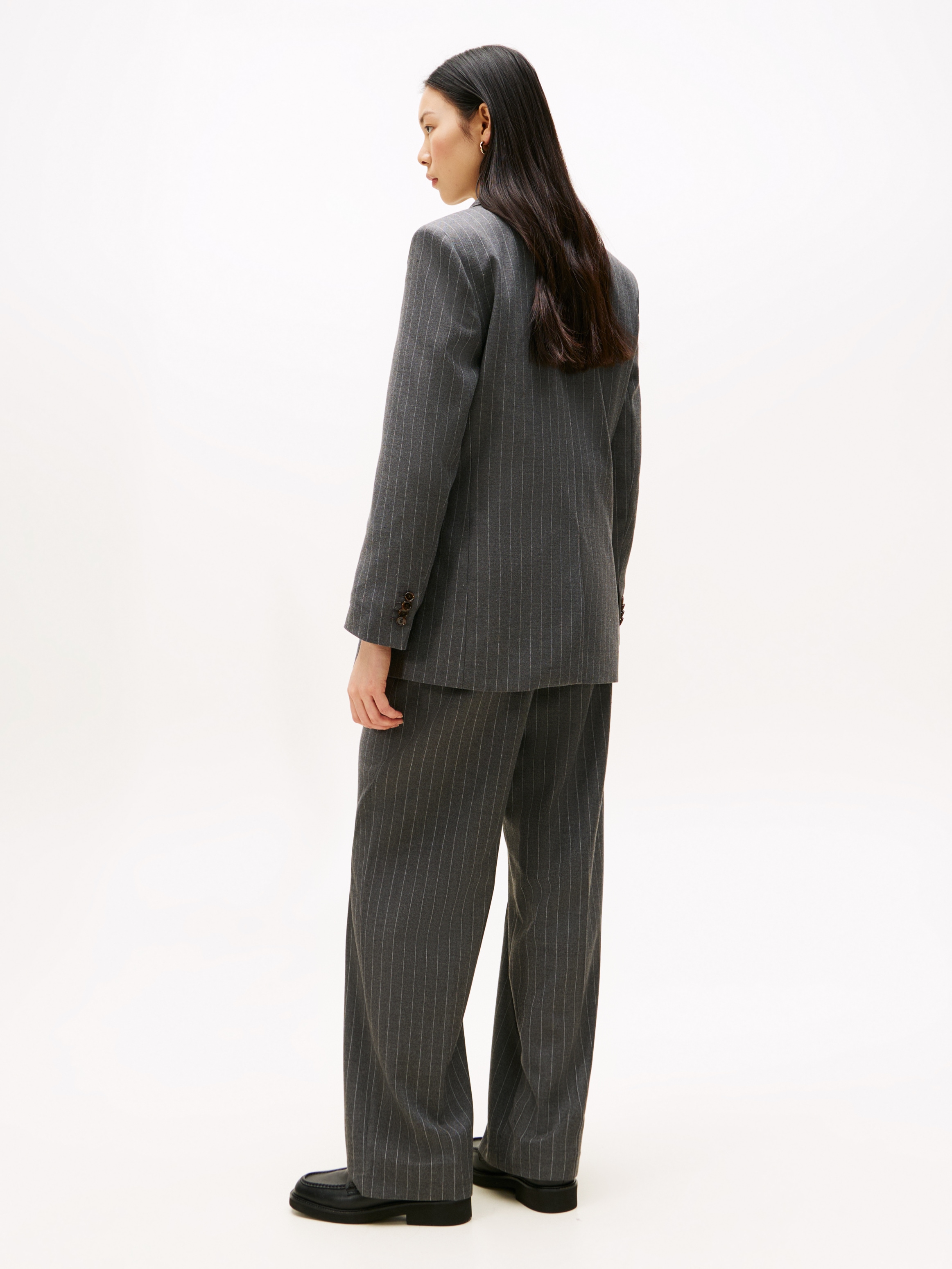 Tommy Hilfiger Longblazer »PINSTRIPE RELAXED BLAZER«, mit Nadelstreifen