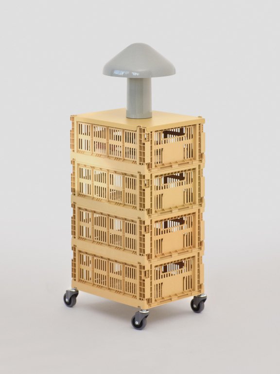 Hay Deksel voor Colour Crate M metaal Red