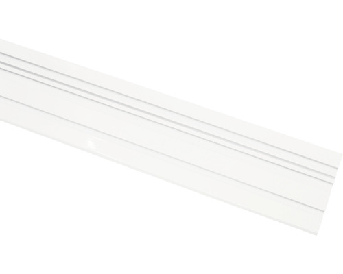Witte aluminium gordijnrail, 3-rails, 150 cm