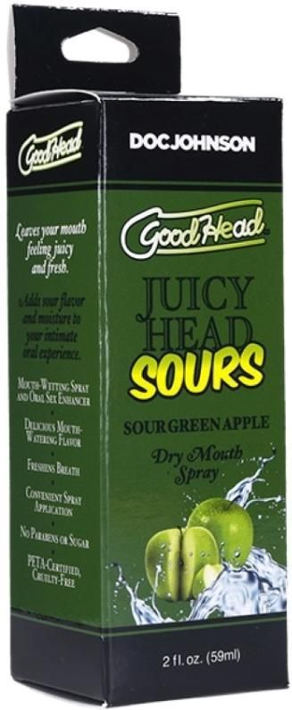 Doc Johnson - Goodhead 1363-04-BX - Juicy Head - Dry Mouth Spray - Sour Green Apple