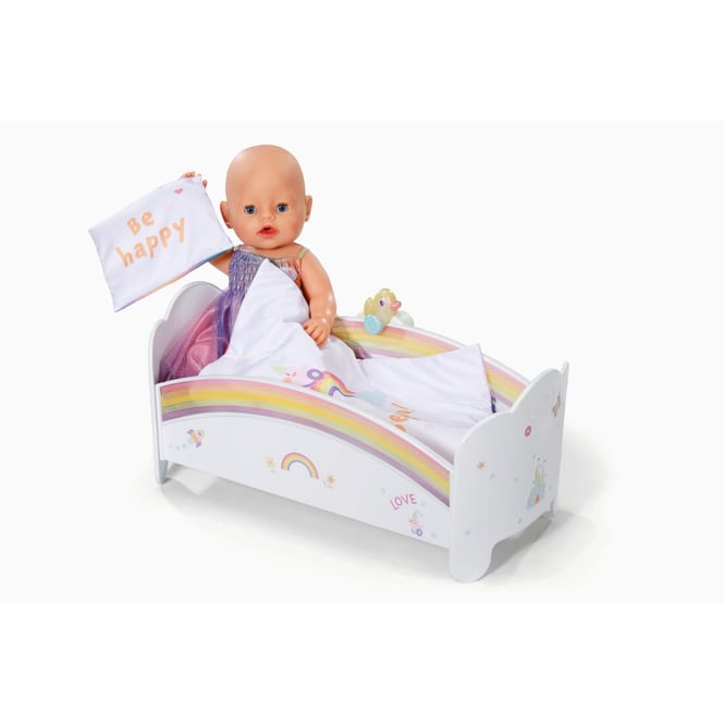 BABY born - Regenbogen Bett