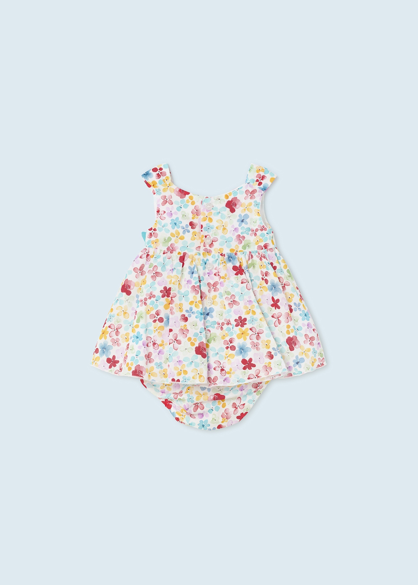 Vestido estampado com capa para fralda para recém-nascido