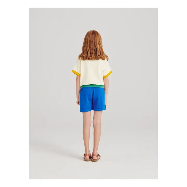 True Artist Short Maille Colorbloc | Bleu