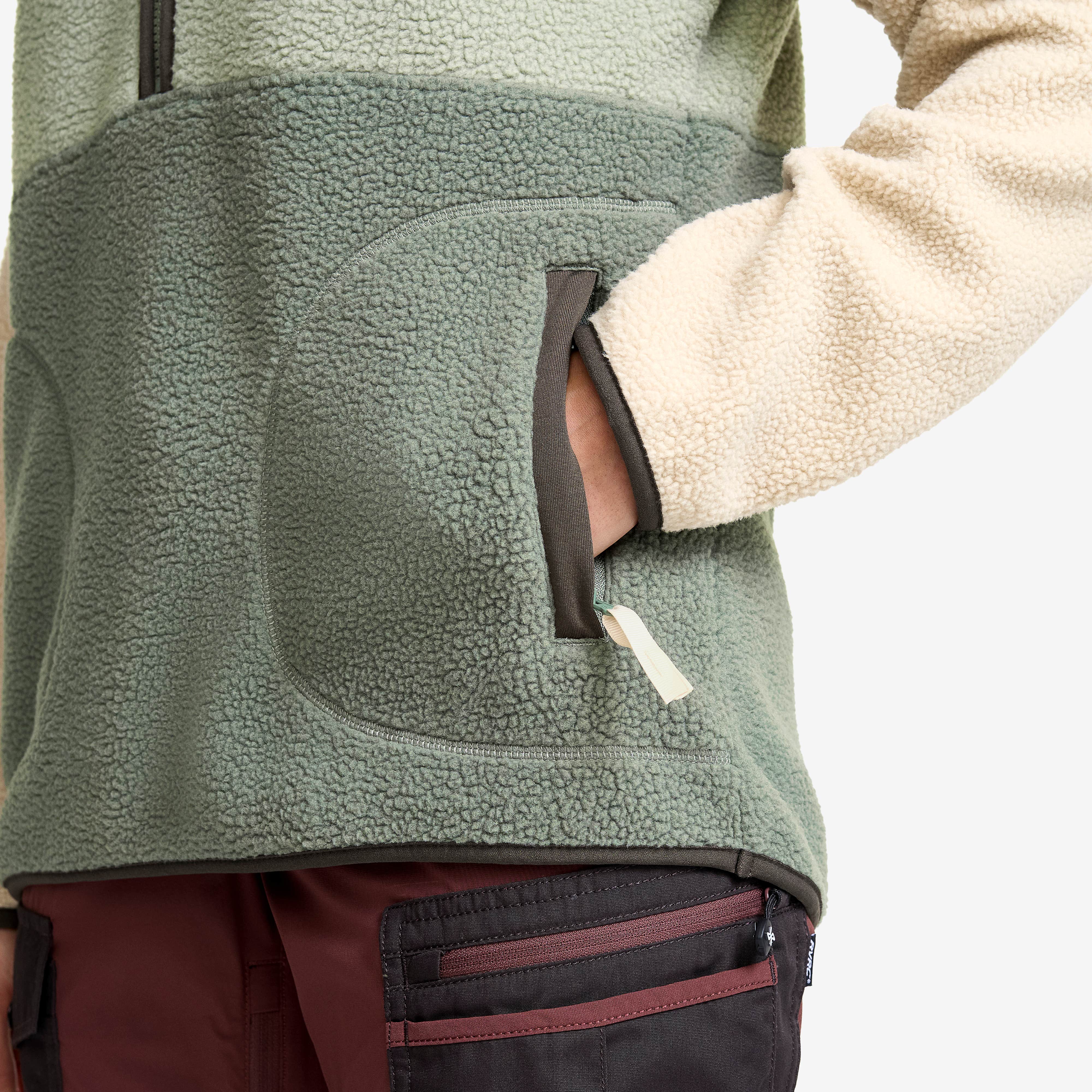 Canyon Half-zip Pile Fleece Dame Peyote/Shadow Green
