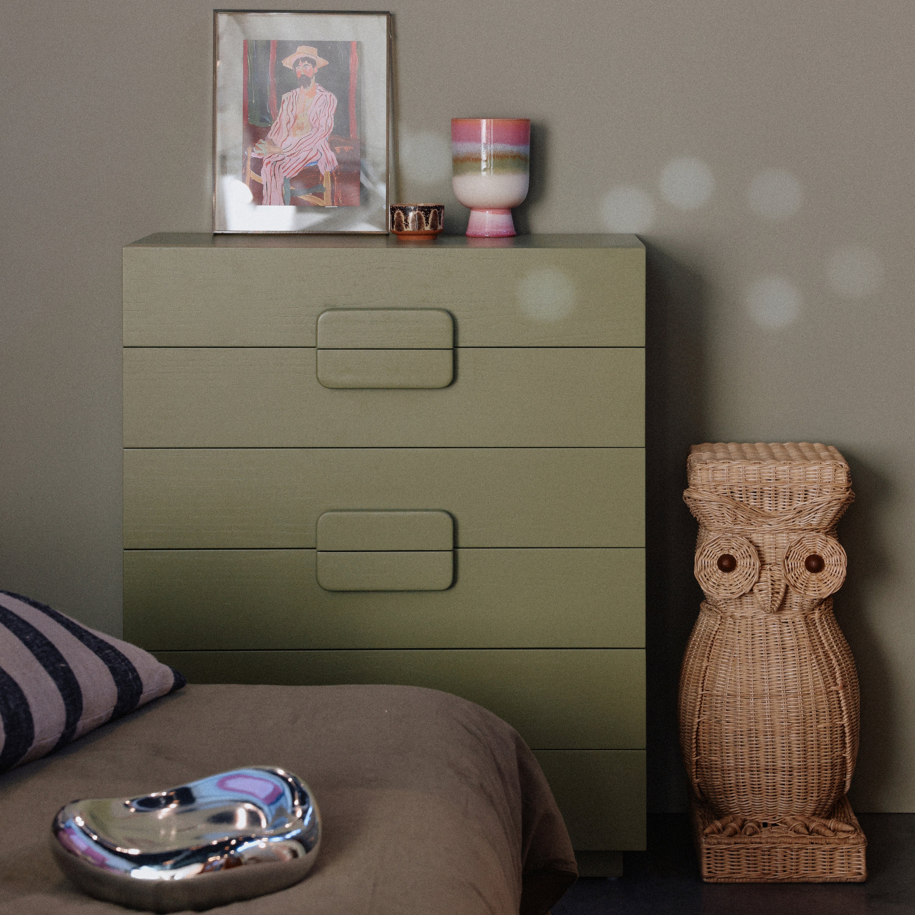 HKliving 70's Retro Bloempot  -  Ã 13 cm  - Rosefield