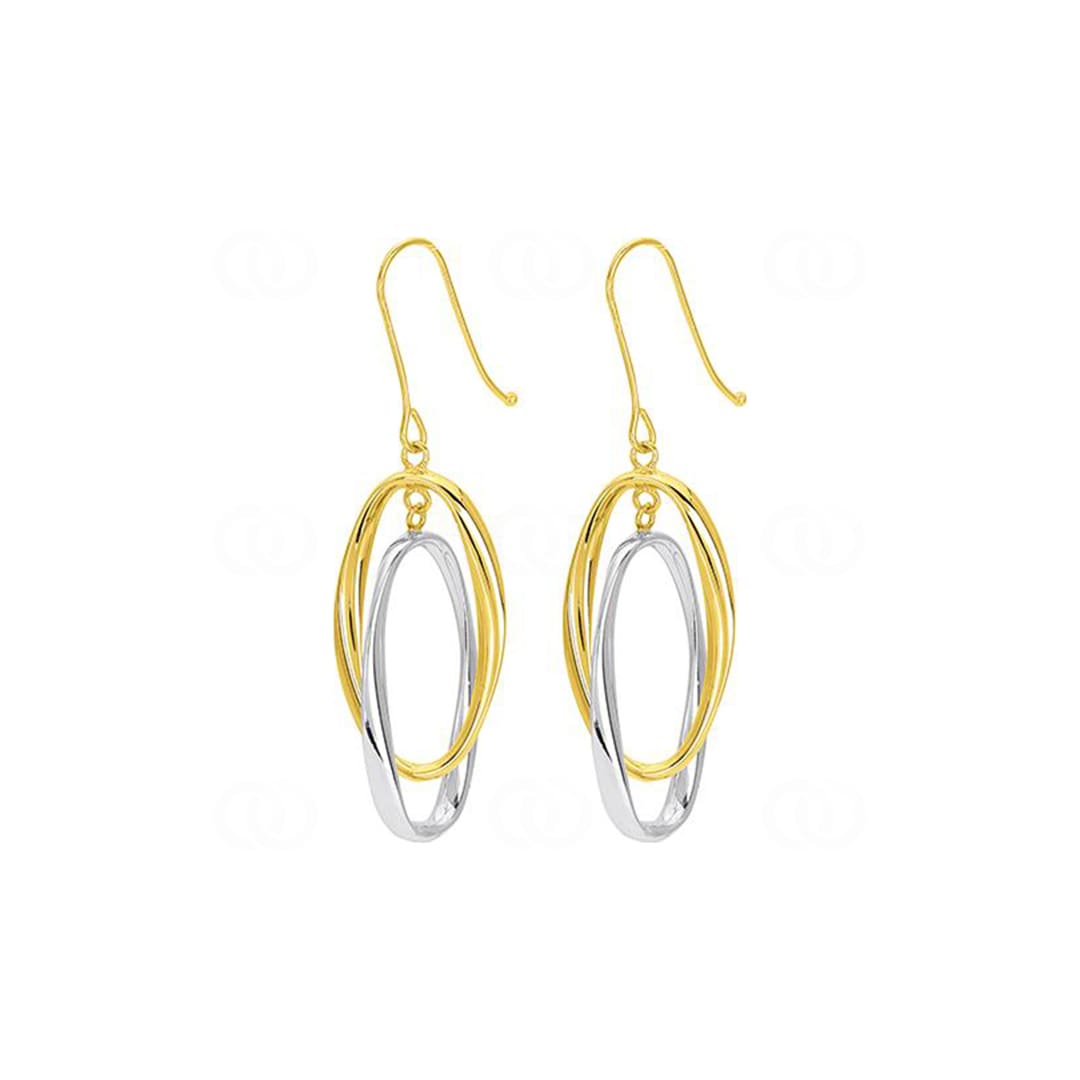 Ohrhänger 750/18 K Gelb-/Weissgold