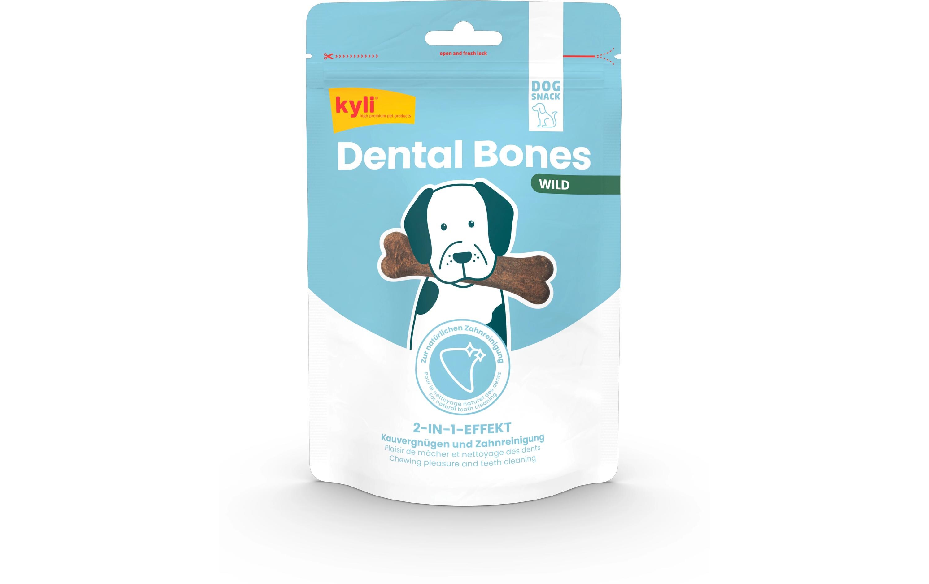Kausnack Dental Bones Wild M, 200 gErgänzungsfuttermittel für Hunde