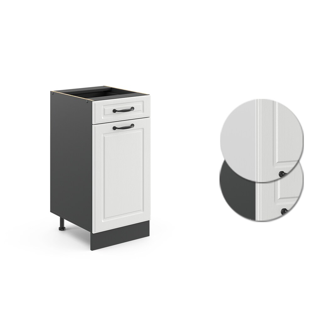 Vicco Schubunterschrank 40 cm Anthrazit Küchenschrank Unterschrank Küchenzeile R-Line