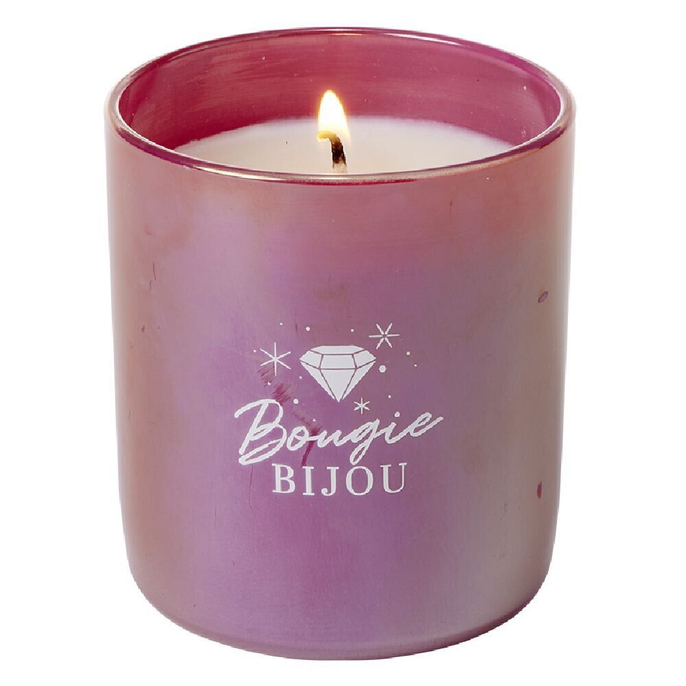 Bougie bijou collier argenté senteur fruits rouges 36h