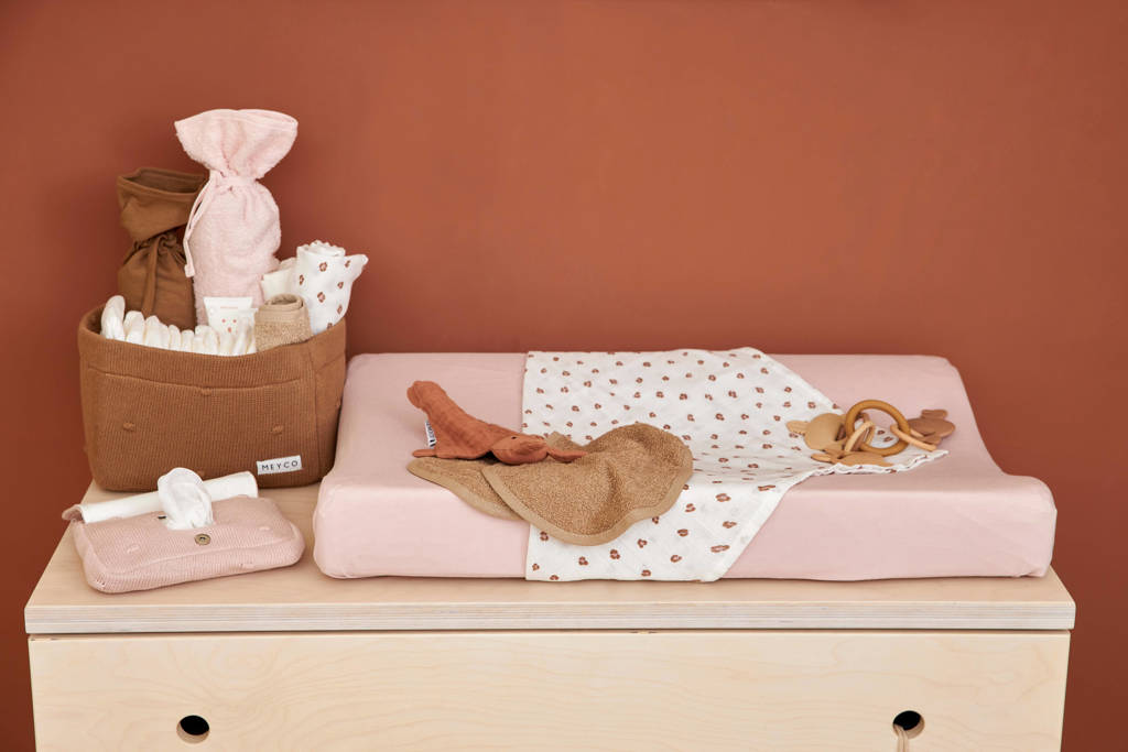 aankleedkussenhoes Basic Jersey 50x70 cm Soft Pink