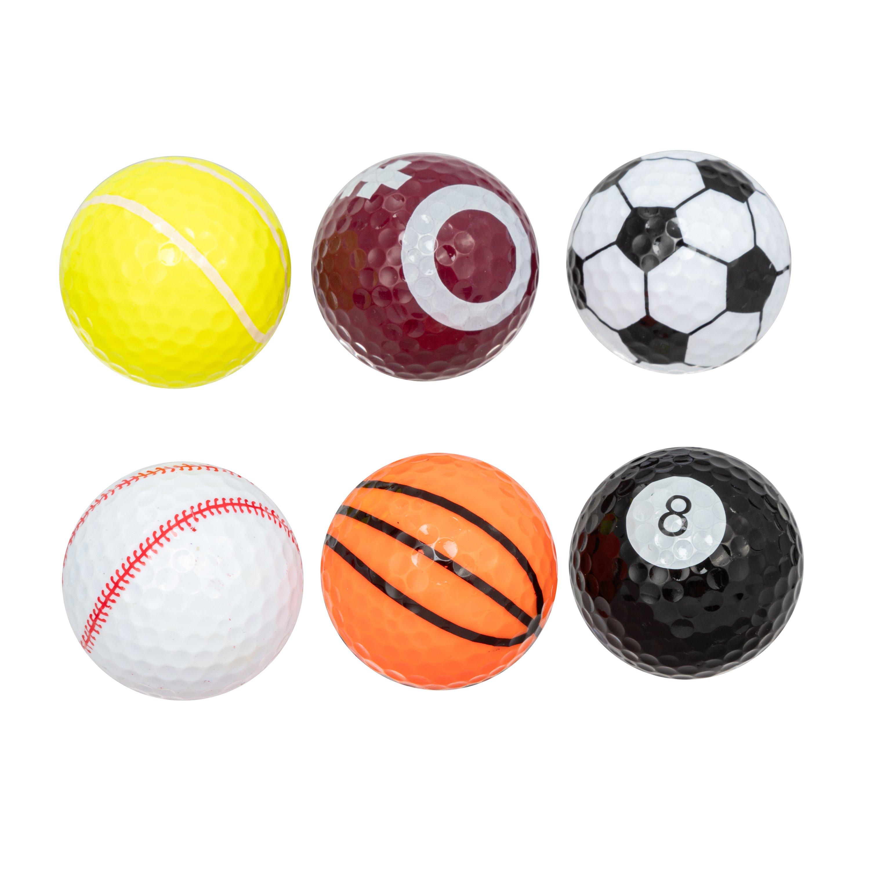 Slazenger Slaz Golf Gift Sports Ballset 6 Pack