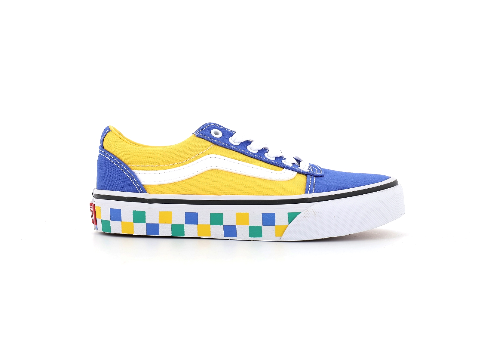 Vans-VN0A5KR6APR1 Textile Bleu-Jaune