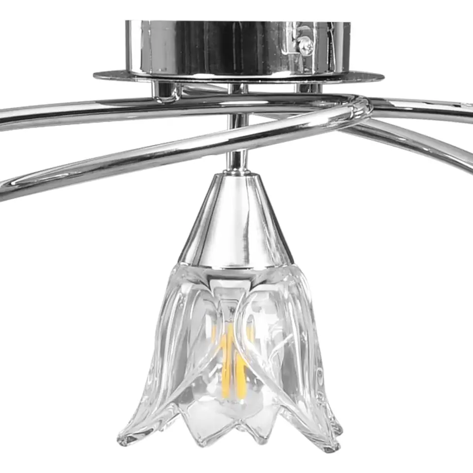 vidaXL - Plafondlamp - Transparent - Glas