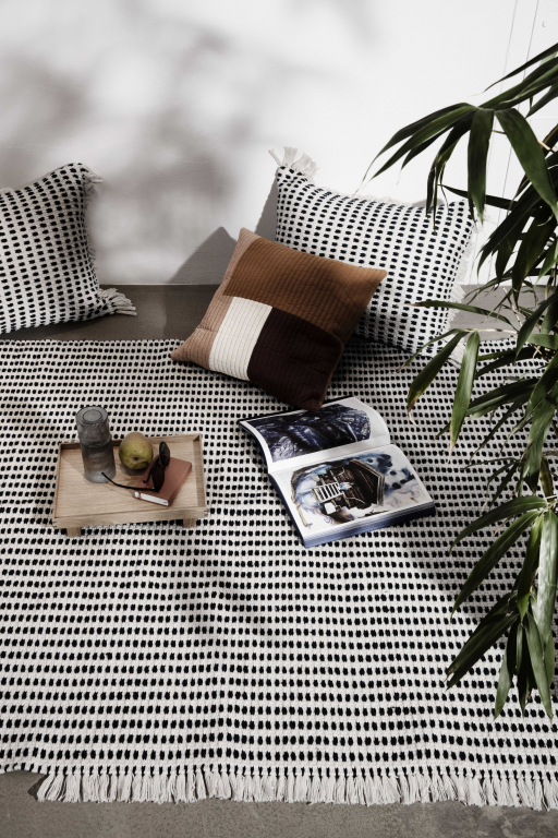 Ferm Living Ripple karaf glazen set small Clear