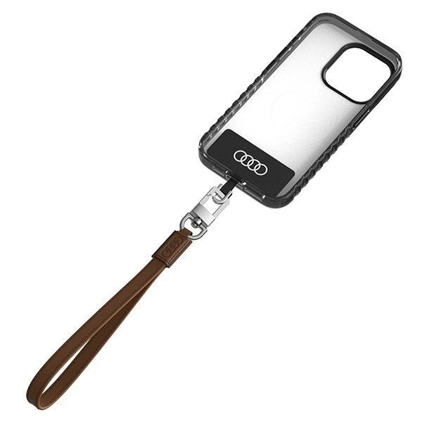 (28cm) Universal Leder Handykette Lanyard Handgelenkschlaufe   1x Einlage (AU-HSLSL-GT/D1-BN) - Braun
