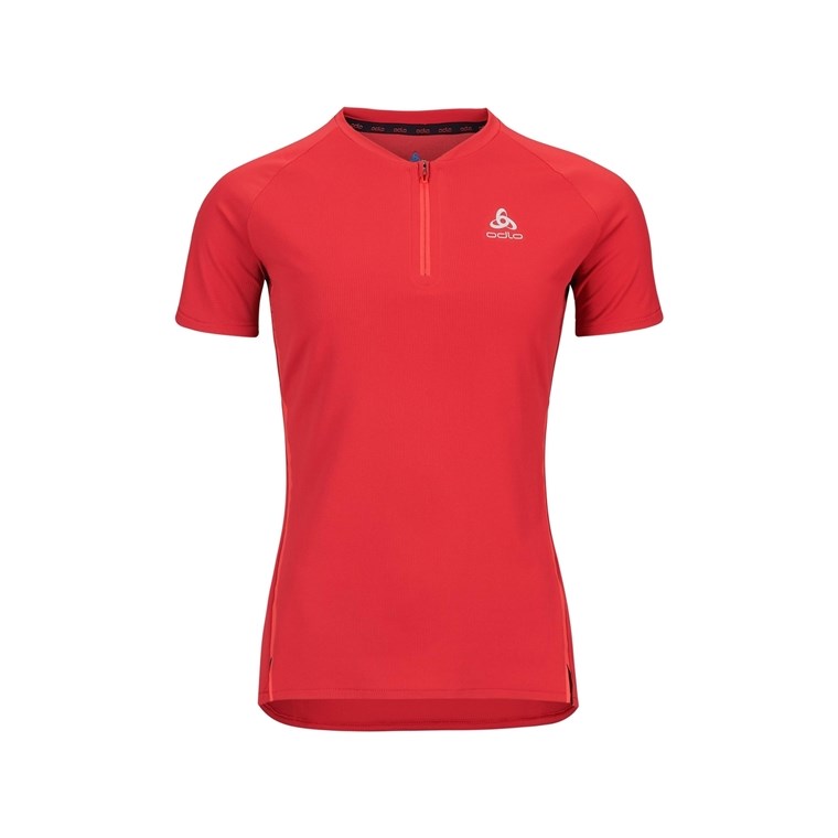 Odlo T-Shirt Crew Neck S/S 1/2 Zip Axalp Trai