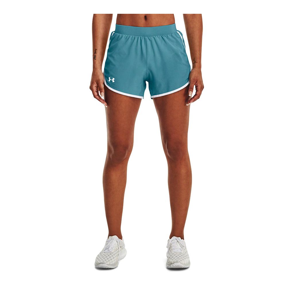 Under Armour UA FLY-BY 2.0 - Short Femme glacier blue/white/reflective