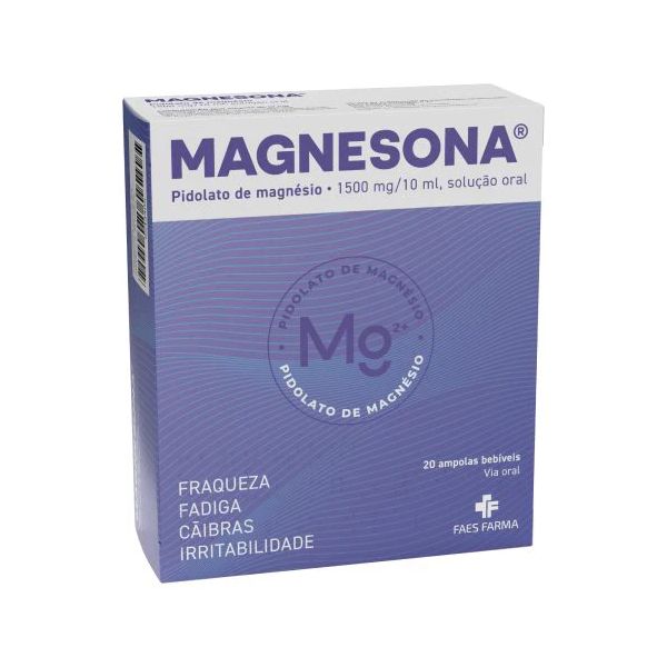 Magnesona 1500 mg/10 ml 20 Ampolas
