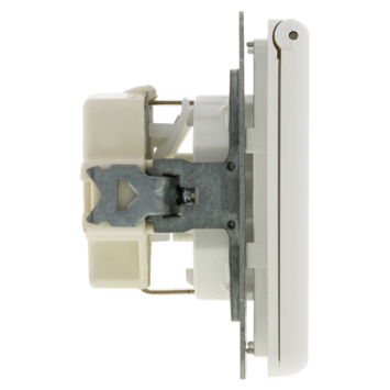 Peha Standard enkel geaard stopcontact met klepje wit