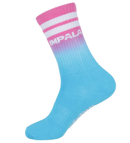 Impala Strømper - Stripe Sock - 3-pak - Blå/Gul/Pink