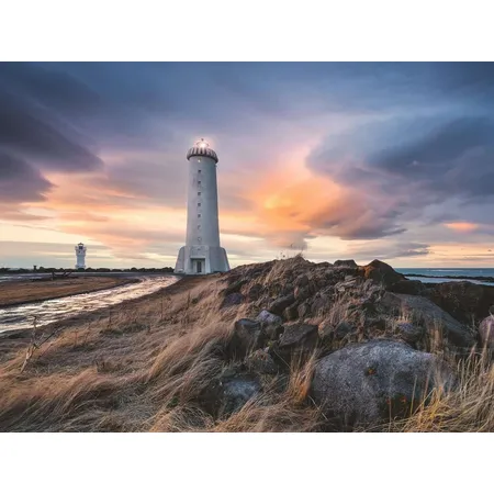 Ravensburger Puzzle - Magische Stimmung über dem Leuchtturm von Akranes, Island, 1500 Teile