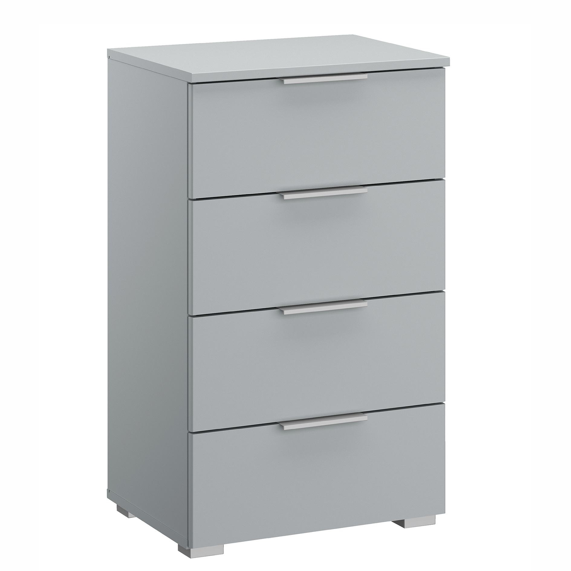 Kommode - seidengrau - 4 Schubkästen - 47 cm