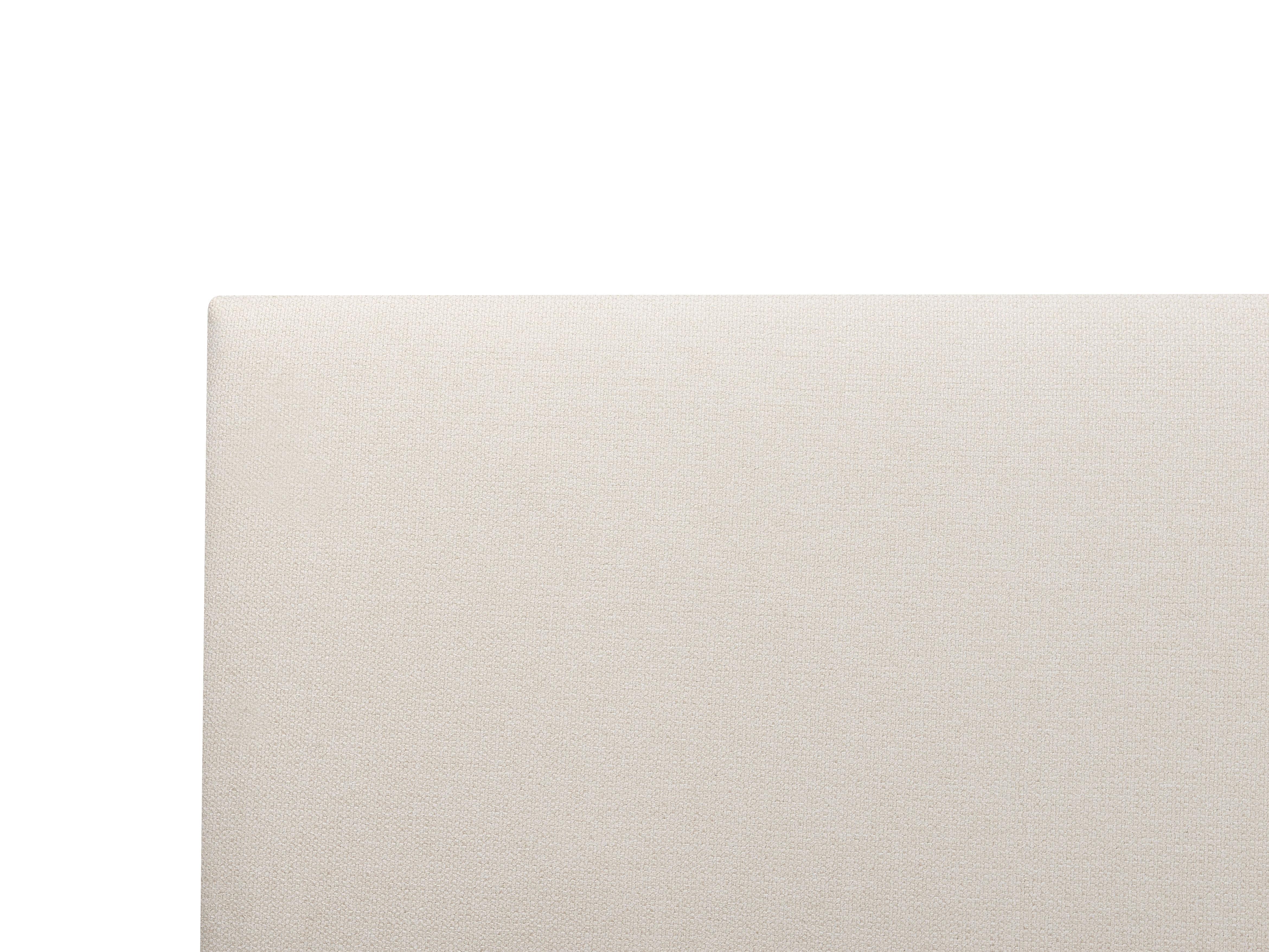 Bed met opbergruimte Stof CAMPAGNE 180 x 200 cm Lichtbeige