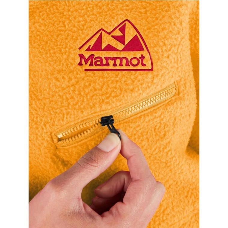 Marmot Wm'S 94 E.C.O. Recycled Fleece Yellow/Red