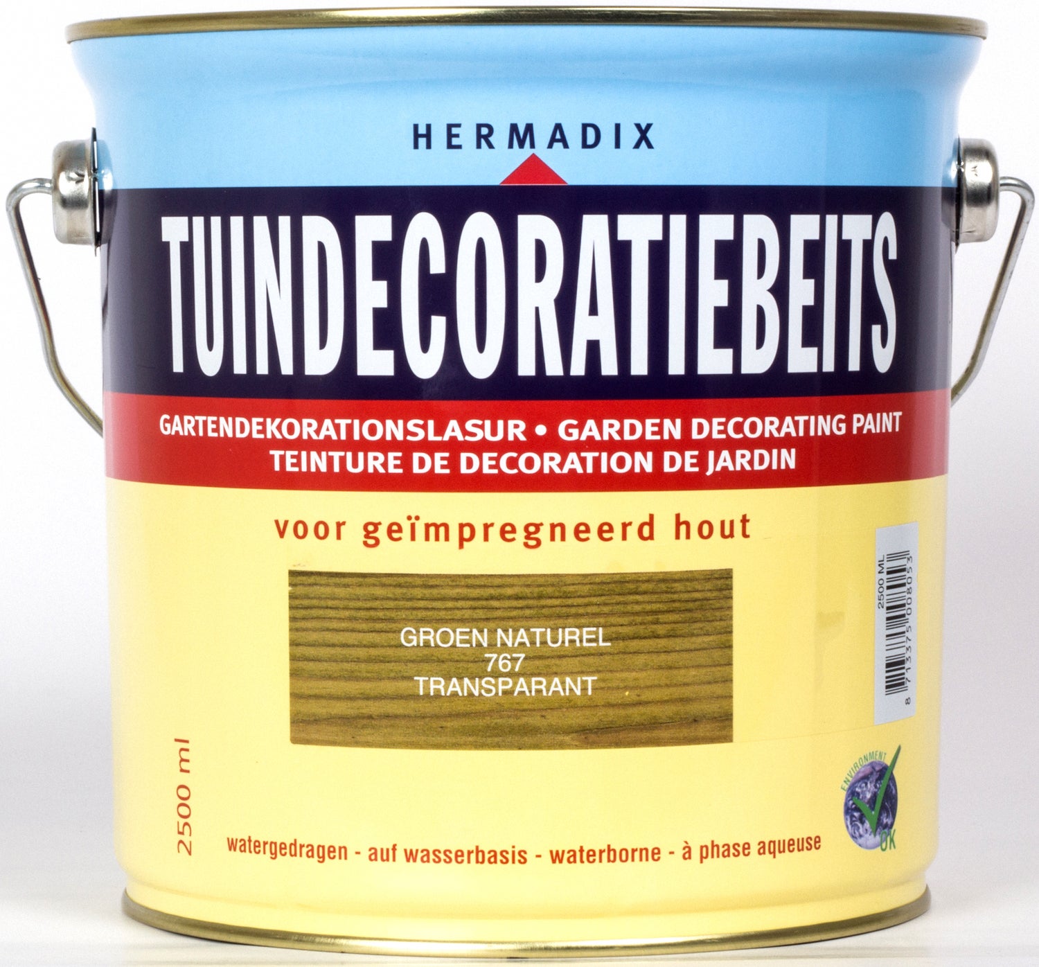 Hermadix Tuindecoratiebeits groen naturel 2,5 l