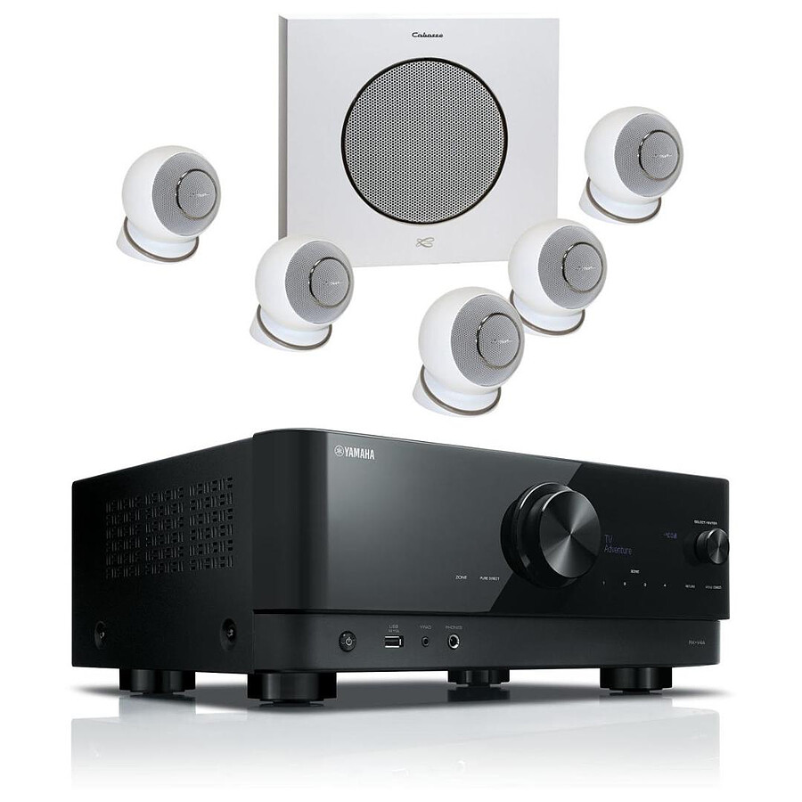 Yamaha RX-V4A Noir + Cabasse Eole 4 Blanc
