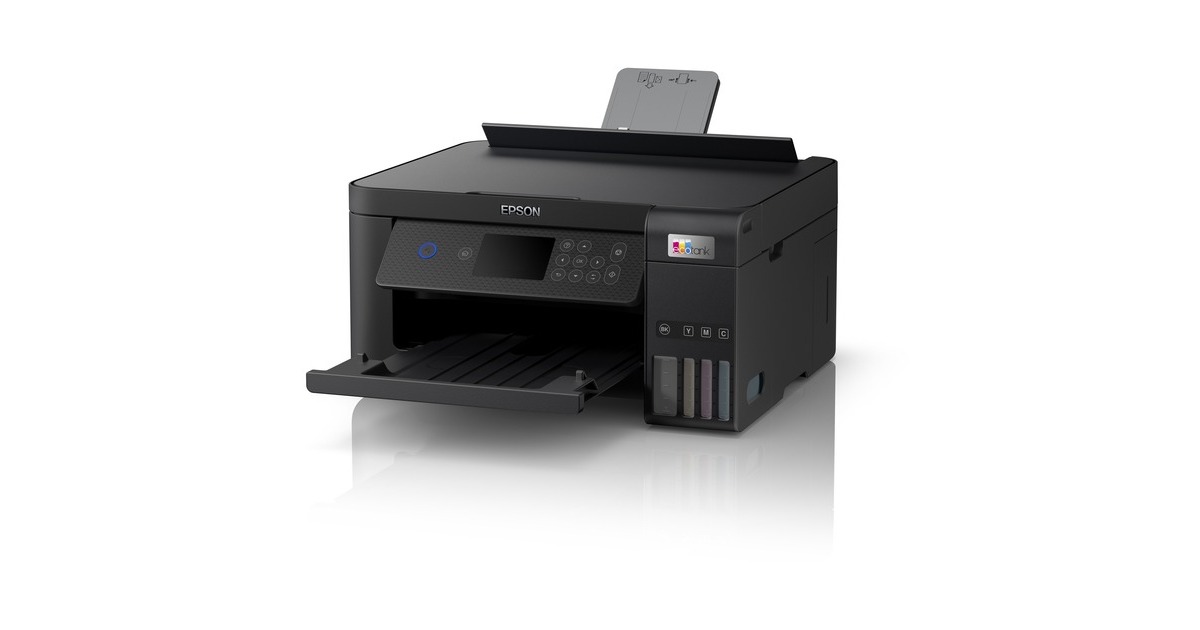 EpsonEcoTank ET-2851 A4 multifunctionele Wi-Fi-printer met inkttank all-in-one inkjetprinter  (Zwart, Scannen, Kopiëren, Wi-Fi, inclusief tot 3 jaar inkt)