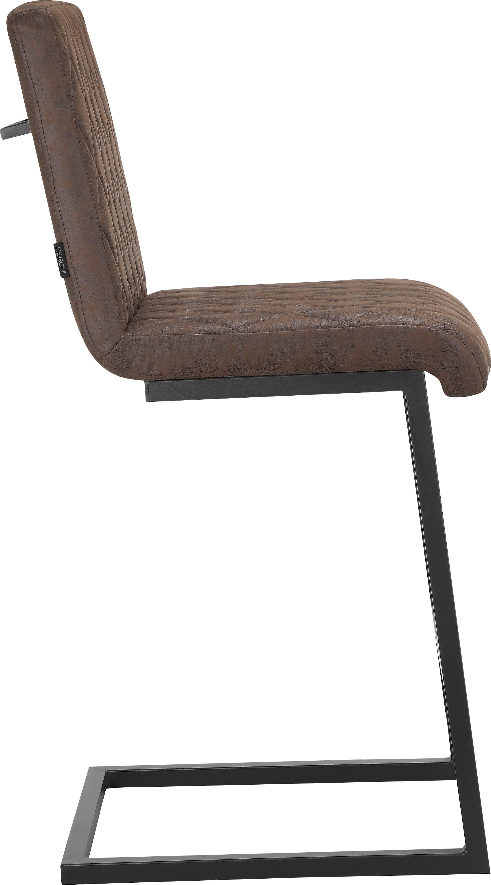 INOSIGN Bistrostuhl »Janelle« () 2 Stk.Sitz und Rücken gepolstert, Nähte am Sitz und Rücken, Sitzhöhe 65 cm