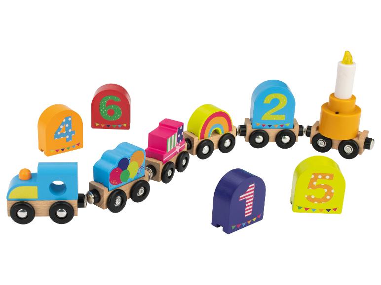 Houten treinset