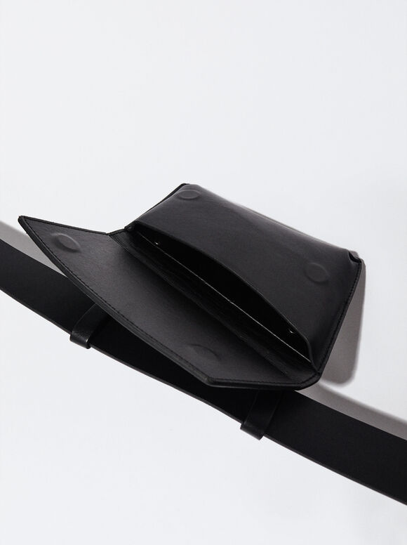 Cinto com bolsa macia removível - Preto