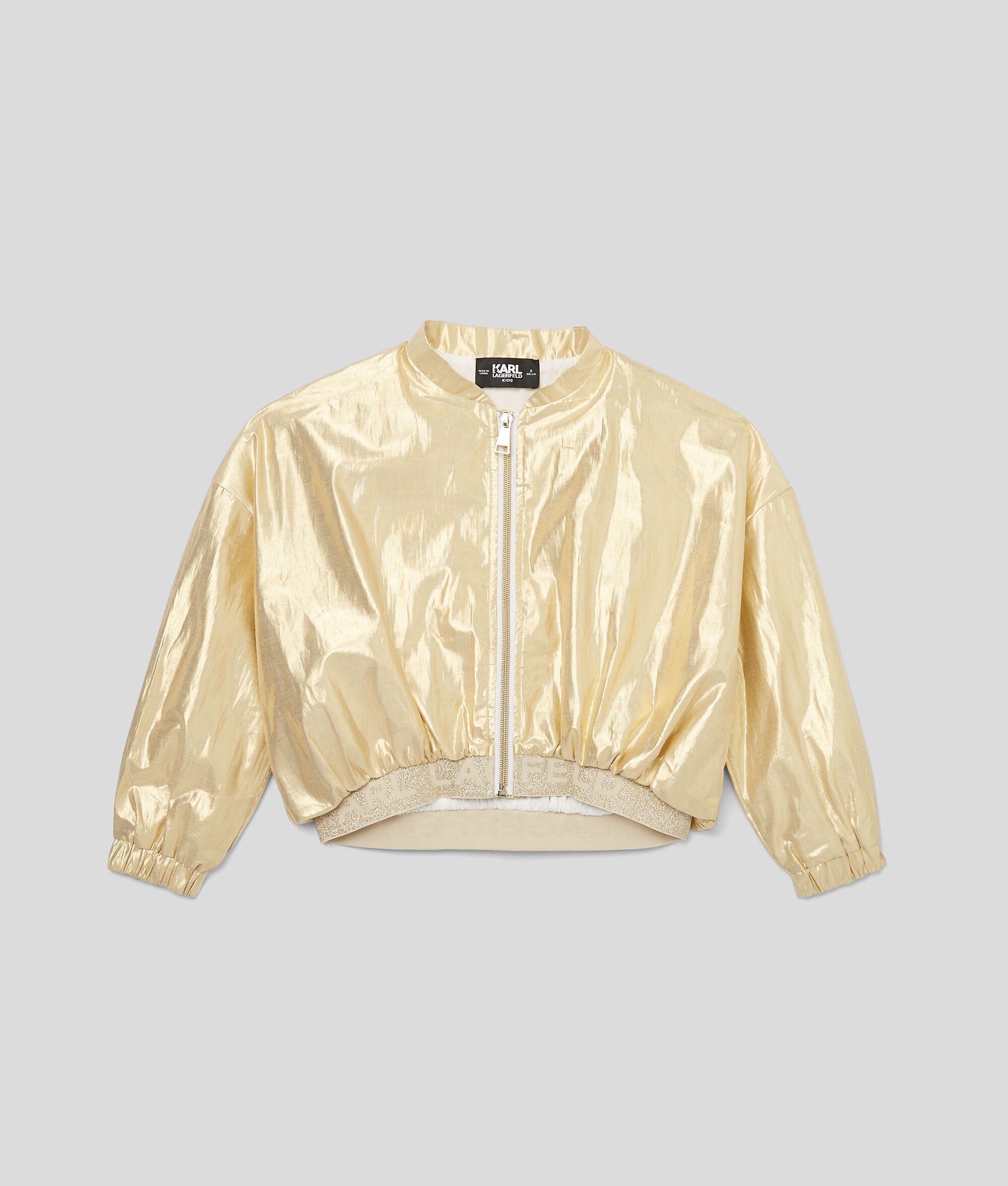 Blouson aviateur doré pour fille