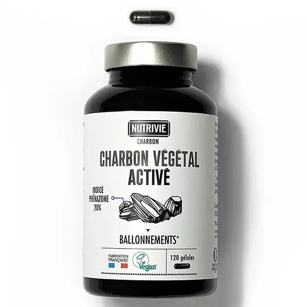 Nutrivie Carvão Ativado Vegano 120 cápsulas