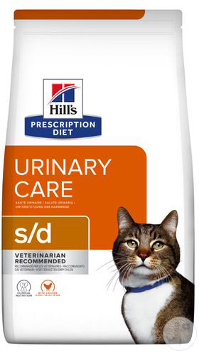 Hill's Pet Nutrition Prescription Diet Urinary Care S/D Feline Au Poulet 1,5kg