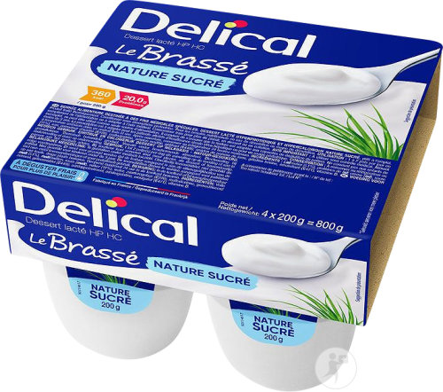 Delical Le Brassé HP/HC Nature Sucré Pots 4x200g