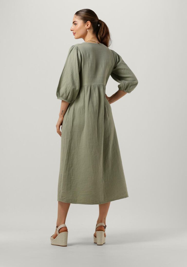 BY-BAR olijf by-bar midi jurk katy doppia dress