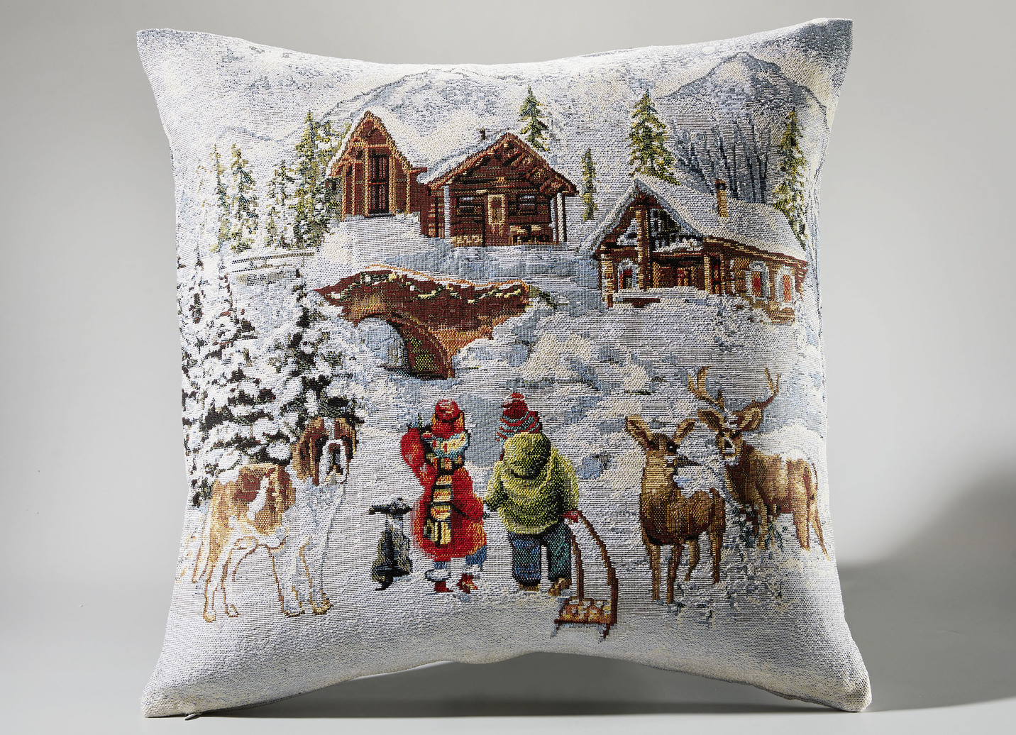 Winterliche Tisch- und Raumdekoration in Gobelin-Qualität