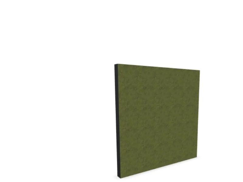 Lydabsorbent Sound Off EcoSUND Væg, 600x600x50 mm Sort, tekstil-lamineret